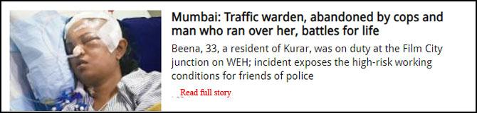 Mumbai: Traffic warden, abandoned by cops and man who ran over her, battles for life