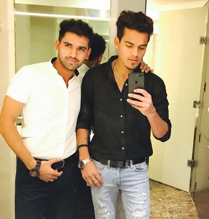 Rahul Chahar posted this throwback picture along with a loving message for big bro Deepak: Without my big brother, I probably wouldn't have ever been here.