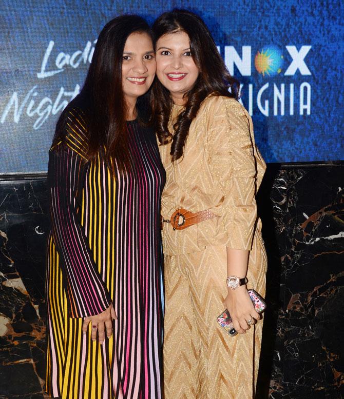 Socialite Bijal Meswani with Ishita Jain attended the screening of Student Of The Year 2 at Worli in Mumbai