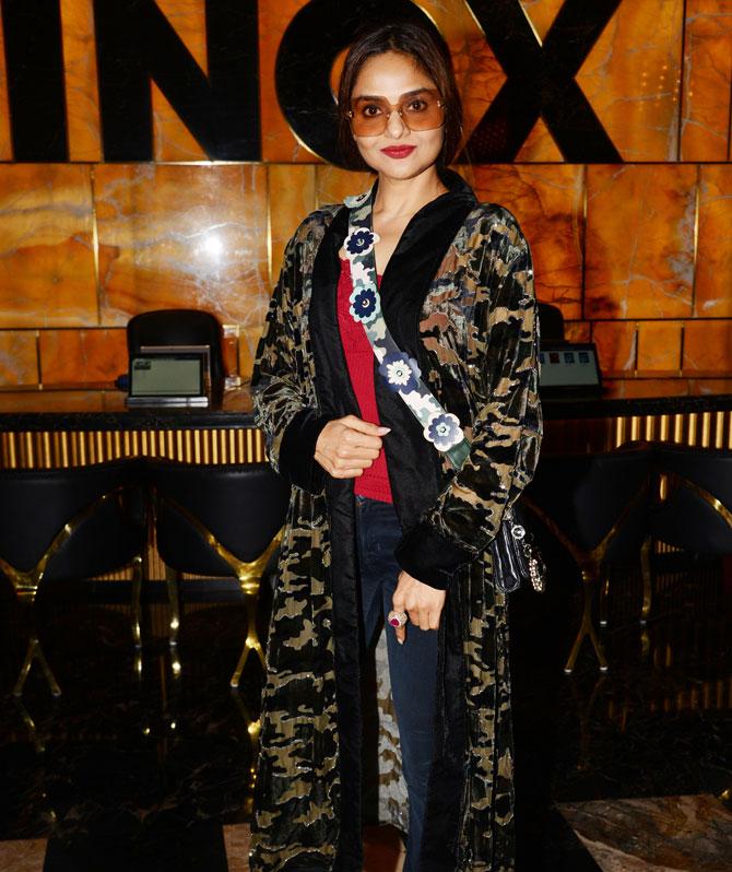 Former actress Madhoo Shah attended the screening of Student Of The Year 2 at Worli in Mumbai