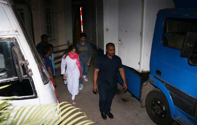 There were reports that Saif Ali Khan, who was in the first instalment of Love Aaj Kal, will be seen playing the role of Kartik Aaryan's father in the sequel.
In picture: Sara Ali Khan and Kartik Aaryan spotted in Bandra.