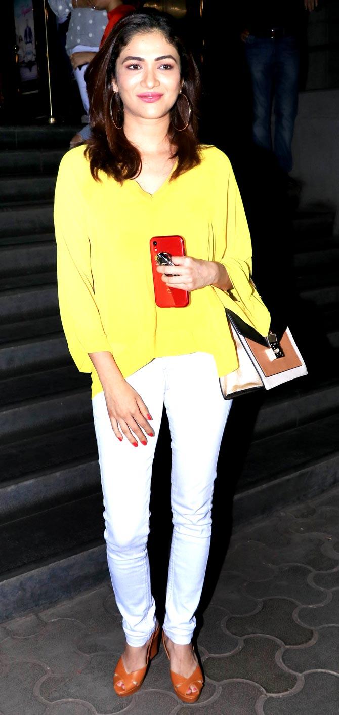 Madhoo Shah also attended the special screening of De De Pyaar De at a multiplex in Andheri.