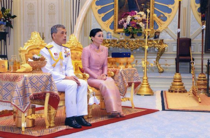The king made Suthida a full general in the army in December 2016 and she has also been made a 'thanpuying', a royal title meaning lady. Vajiralongkorn has previously been married and divorced three times and has seven children