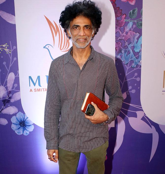 Actor Makarand Deshpande attended the inauguration of Mukkti Cultural Hub by filmmaker Smita Thackeray in Model Town, Andheri, Mumbai