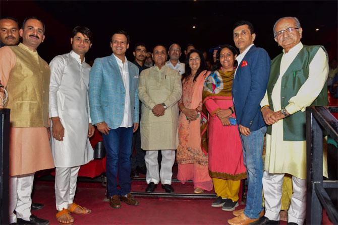 Speaking at the screening, Vivek Oberoi exuded confidence that Modi and the NDA would win a second term and asked people to see his film to 