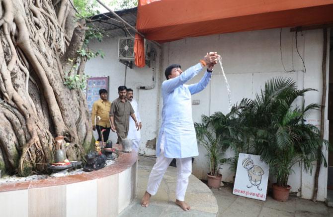 Rahul Shewale is one of the tallest leaders of Shiv Sena from Mumbai and is contesting from the Mumbai South Central constituency.