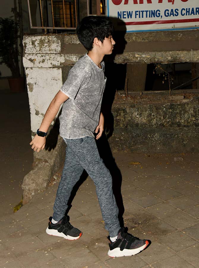 Hrithik Roshan will be seen on-screen after almost two and a half years. The actor's last big Bollywood film was Kaabil, which released in January 2017.
In picture: Hrithik Roshan's younger son Hrehaan at the salon in Juhu.