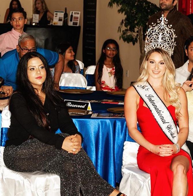 In picture: Amruta Fadnavis looks calm and composed as she attends the musical concert for a noble cause in Tampa, USA.