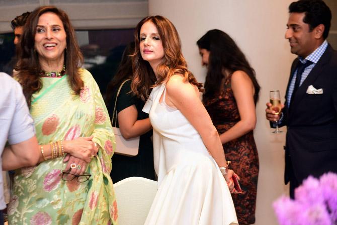 Shobhaa De took to Instagram to share inside photos of the event where the 78-year-old columnist was seen having a gala time. While sharing the pictures on Insta, Shobhaa wrote: Dressed to impress my fastidious son!