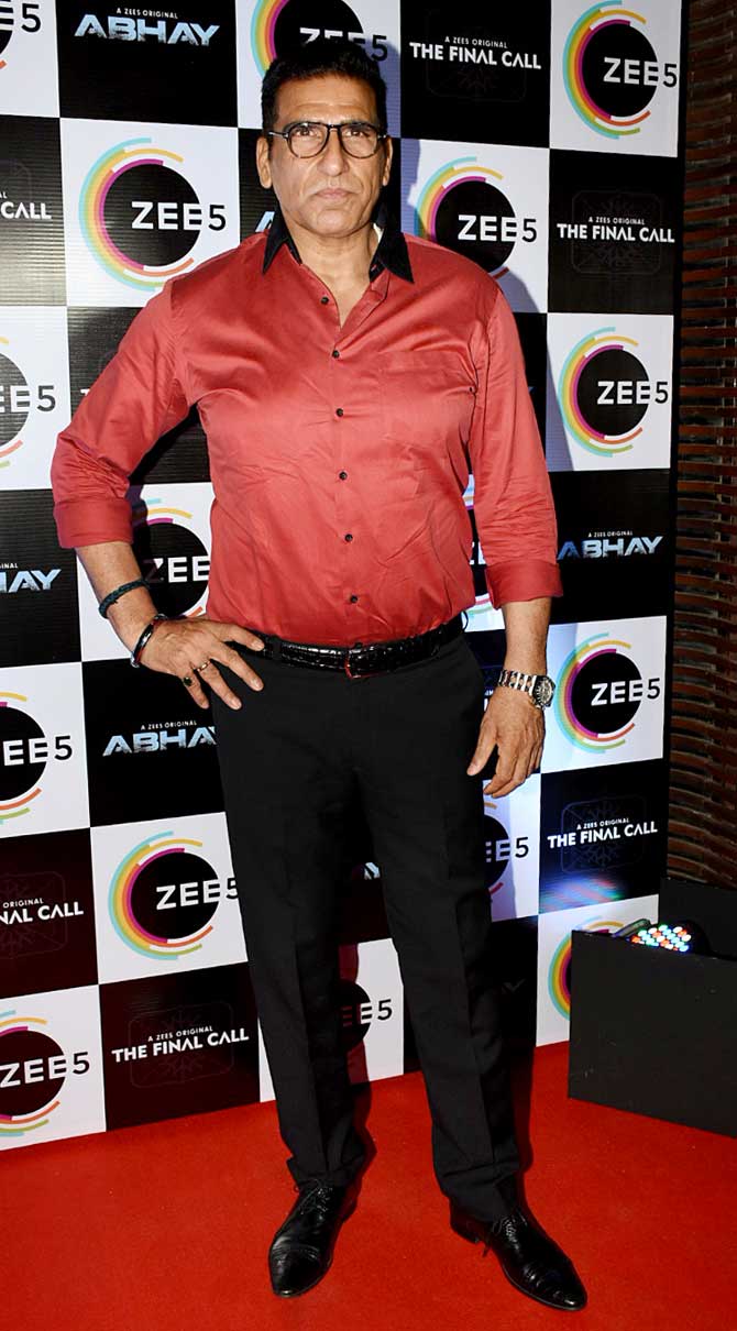 The Final Call started streaming on ZEE5 from February 22.
In picture: Mukesh Rishi was also clicked by the shutterbugs at the bash held in Juhu, Mumbai.