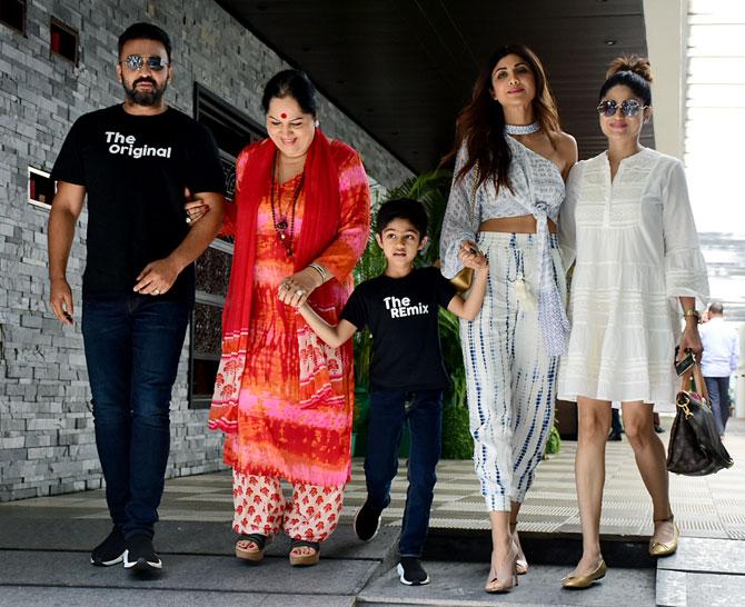 Recently, Shilpa Shetty posted a brief video on Instagram of her son doing his first backflip to impress his guru and actor Tiger Shroff. The video saw a shirtless Tiger Shroff 