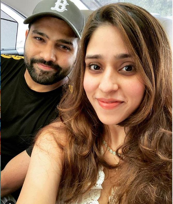 Rohit Sharma's wife Ritika Sajdeh posted this picture and captioned it, 