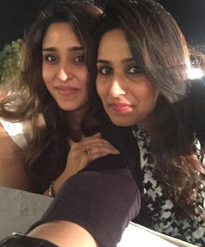 Ritika Sajdeh posted this picture with her best friend from one of the post IPL match parties.