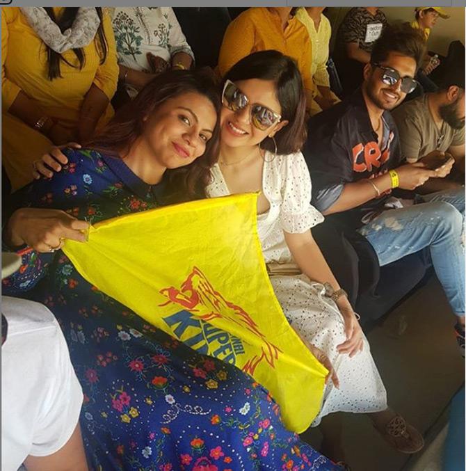 Sakshi Dhoni, Saachi Marwah, Ritika Sajdeh have fun during IPL