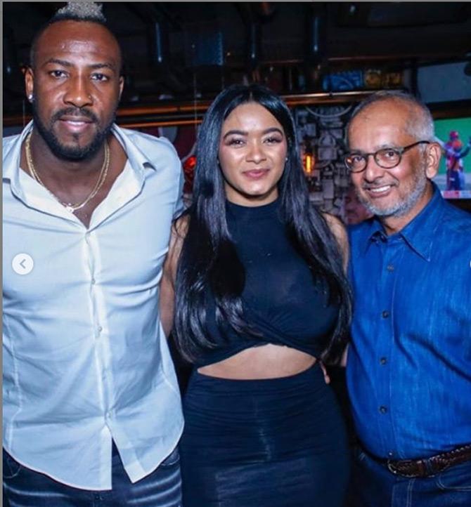 Andre Russell's wife Jassym Lora posted this picture and captioned it as, 
