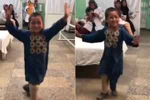 Afghan boy breaks into joyful dance after getting prosthetic leg