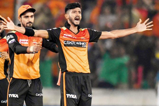 17 wickets Pacer Khaleel Ahmed is the  highest wicket-taker for SRH in this IPL
