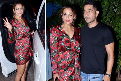 Amrita Arora Ladak and Shakeel Ladak's dinner outing in Bandra
