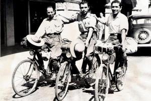 Tracing the journey of seven men who travelled the globe on a bicycle