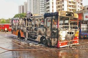 Explosion of CNG tank led to BEST bus fire near Gokhuldham market