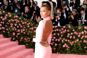 Hailey Bieber shows off her elegant side in pink gown at Met Gala 2019