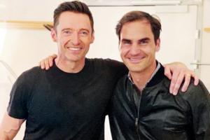 Roger Federer meets 'The greatest showman' Hugh Jackman