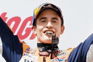 Marquez matches Rossi's pole record