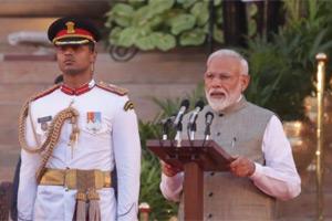 Narendra Modi swearing-in ceremony Live Updates: Modi takes oath as India's PM