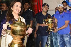 Mumbai Indians celebrate IPL 2019 victory at Antilia