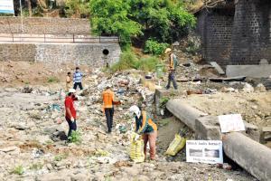 Mumbai youths spend weekly offs cleaning Panvel river bed