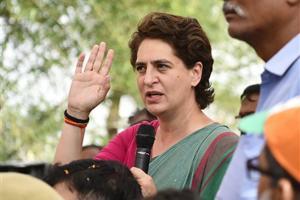 Amethi: Priyanka Gandhi accuses BJP of sending bribes to village headme
