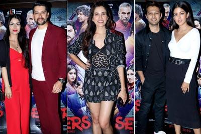 Aftab Shivdasani and wife Nin, Ishita, Sonnalli at screening of Setters
