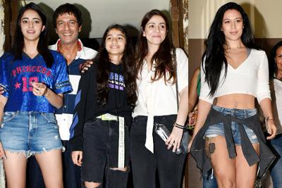 Ananya and Tiger attend Student Of The Year 2 screening in Juhu