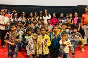 Ananya Panday surprises the kids at a special screening for SOTY 2