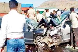 6 dead as cars crash head-on trying to avoid biker near Palghar