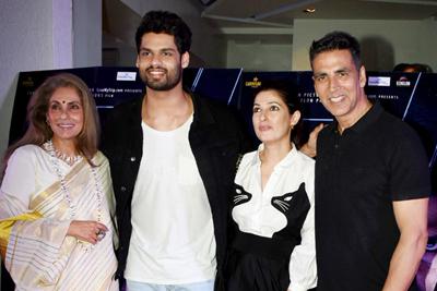 Blank screening: Dimple, Karan Kapadia, Twinkle and Akshay in Juhu