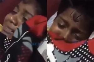 This video of a boy crying after MS Dhoni gets out has gone viral!