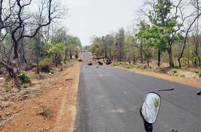 The attack was carried out using IED explosives near Kurkheda village in Gadchiroli
