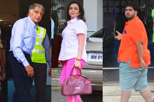 Mukesh-Nita Ambani, Anant Ambani, Ratan Tata spotted at Mumbai airport