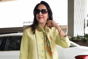 Hema Malini spotted at airport, heads to Narendra Modi swearing-in