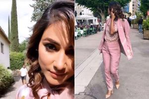 Cannes 2019 photos: Hina Khan in pink pantsuit is nothing but classy!
