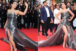 Hina Khan looks gorgeous in metallic silver gown at Cannes - Day 5