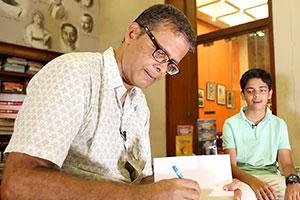 12-year-old boy interviews award-winning author Jerry Pinto