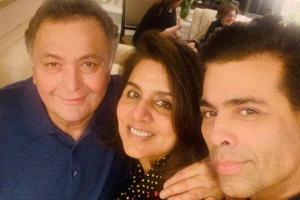 Karan Johar meets his 'favourite couple', Rishi and Neetu Kapoor