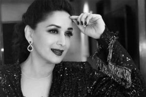 Madhuri Dixit shares her black-and-white story on Instagram