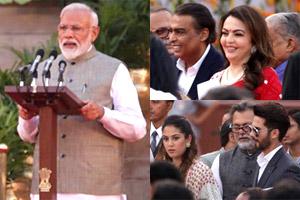 Modi swearing-in: Ambanis, Shahid-Mira, Kangana attend ceremony