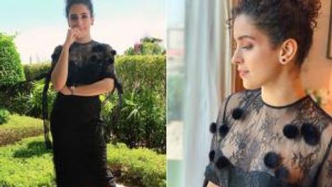 480px x 270px - See photos: Sanya Malhotra looks chic in a lacy bodycon dress