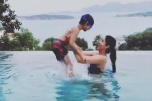 Watch Video: Shilpa Shetty chilling out with her family in Thailand