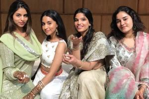 Suhana Khan attends family wedding; looks beautiful in ethnic wear