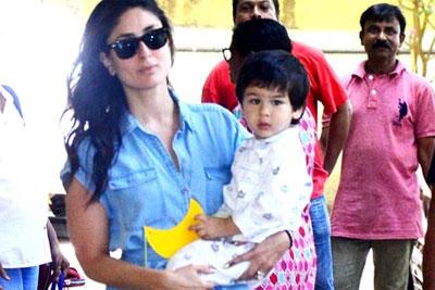 Kareena Kapoor and Taimur Ali Khan spotted at a playschool in Bandra